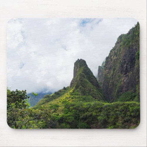 iao needle state monument in maui hawaii mouse pad