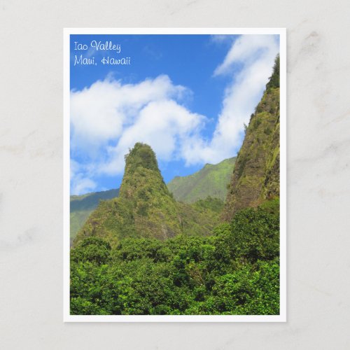 Iao Valley Maui Hawaii Postcard