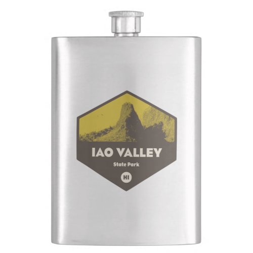 Iao Valley State Park Hawaii Flask