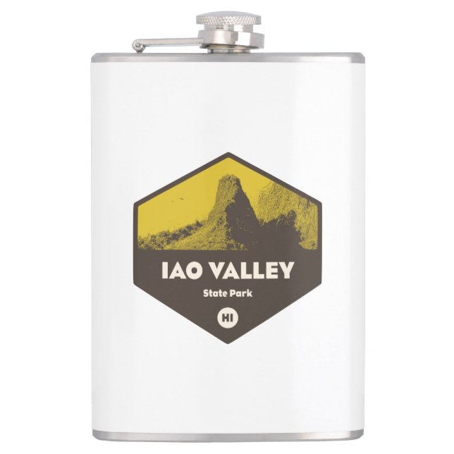 Iao Valley State Park Hawaii Flask (Front)