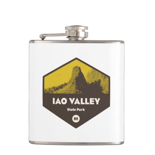 Iao Valley State Park Hawaii Flask