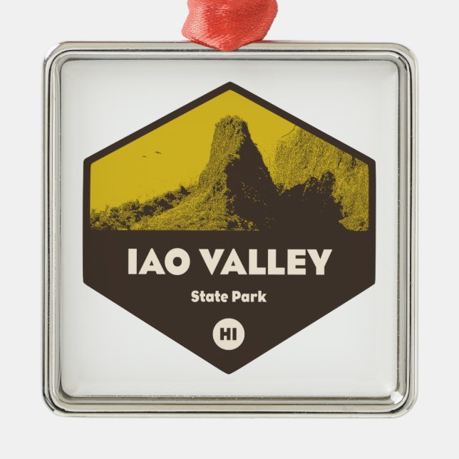 Iao Valley State Park Hawaii Metal Ornament (Front)