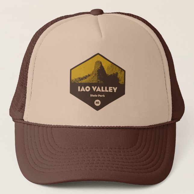 Iao Valley State Park Hawaii Trucker Hat (Front)