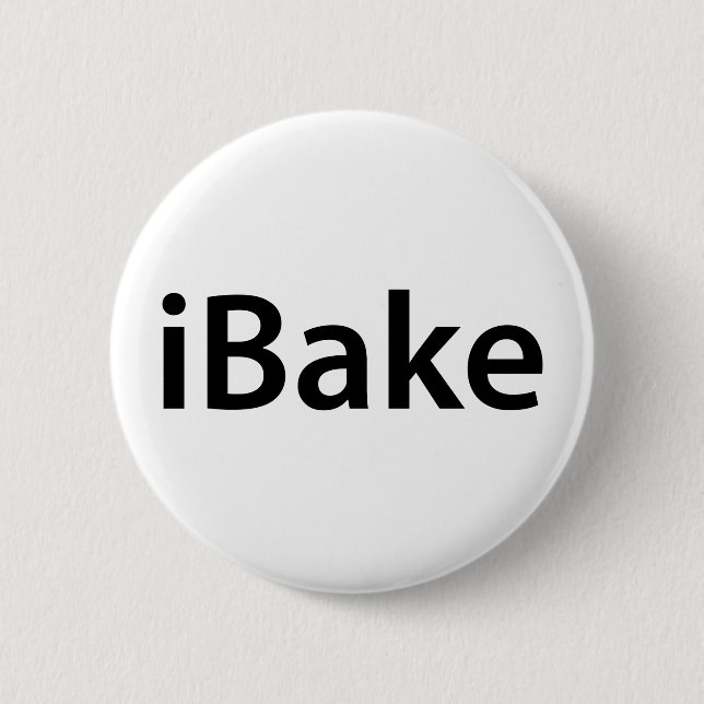 iBake t-shirt Button (Front)
