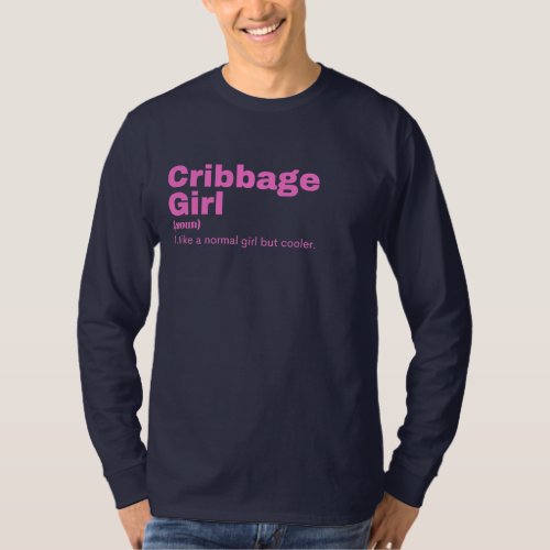 ibbage Girl _ Cribbage T_Shirt