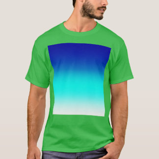 ibbean Sea Blue Water Gradient Ombre T-Shirt