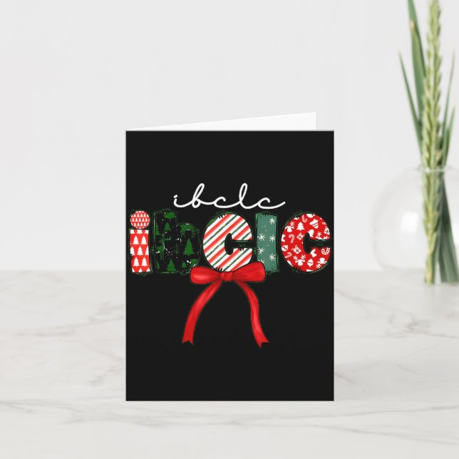 Ibclc Christmas Lactation Consultant Specialist Cr Card (Front)