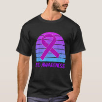 IBD Awareness Crohn's And Colitis Purple Vintage R T-Shirt