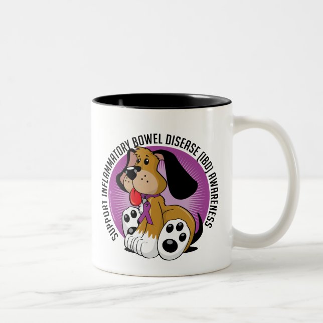 IBD Dog Two-Tone Coffee Mug (Right)