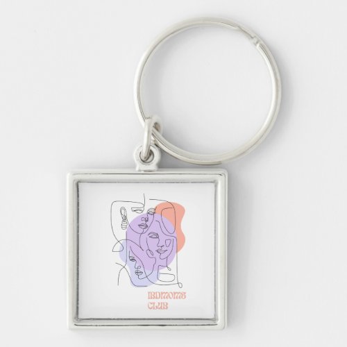 IBDMoms Club Keychain Purple