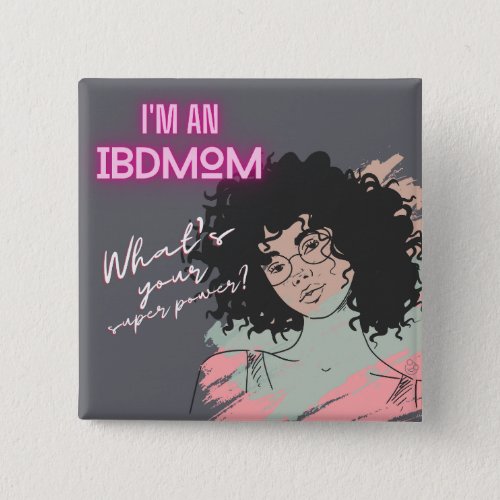 IBDMoms Superhero Button