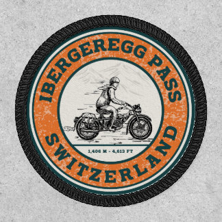 Ibergeregg Pass swiss–alps motorcycle tour Patch
