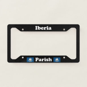 Iberia Parish Louisiana LPF License Plate Frame