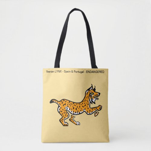 IberianLYNX _Conservation _ Ecology _ yellow Tote Bag