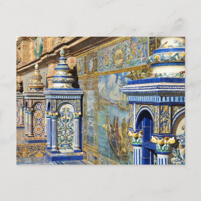 Ibero-American Plaza de España Postcard (Front)