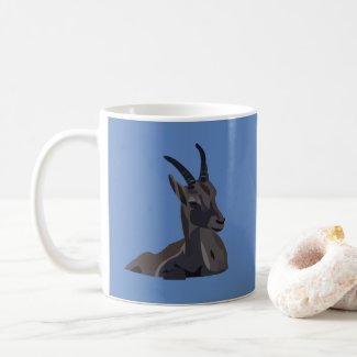 Ibex Goat Animal Art