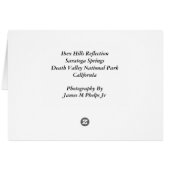 Ibex Hills Reflection (Back Horizontal)