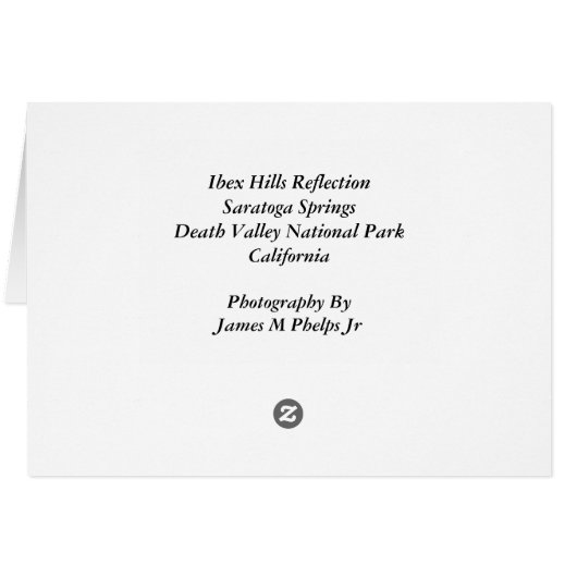 Ibex Hills Reflection (Back Horizontal)