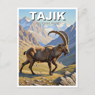Ibex in Tajik National Park Travel Postcard