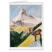 Ibex Overviewing Matterhorn (Front)