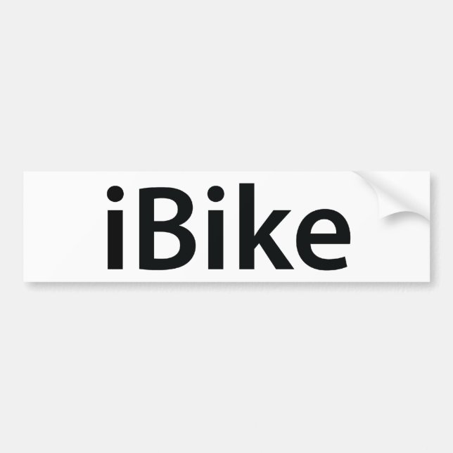 iBike bumper sticker (Front)