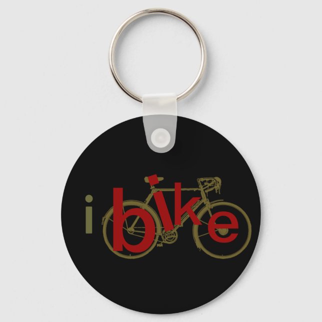 ibike ~ love cycling keychain (Front)
