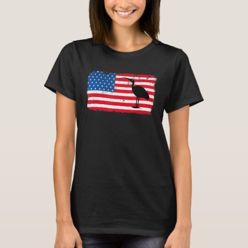 Ibis American Flag  Patriotic Day 4th July Us Flag T_Shirt