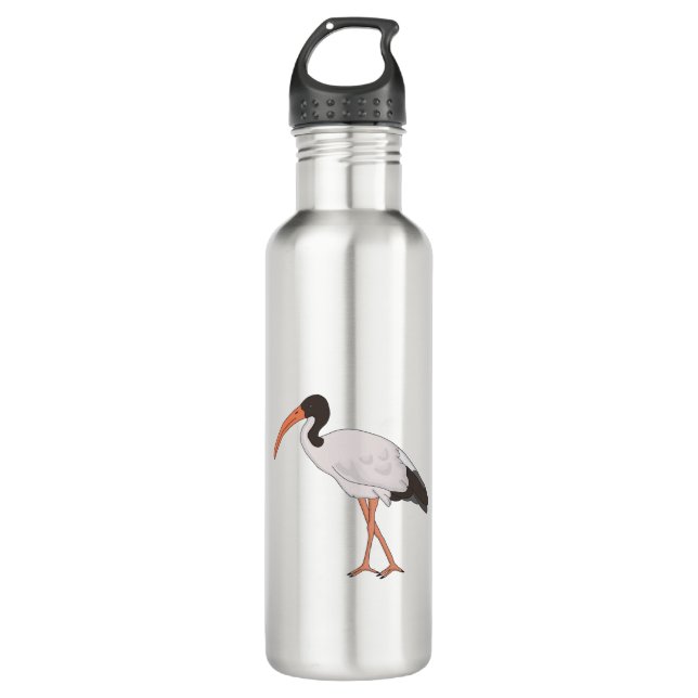 Ibis Bin Chicken Bird Stainless Steel Water Bottle (Front)
