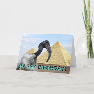 Ibis customizable birthday card
