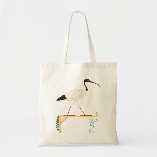 Ibis Illustration  Thoth Hieroglyphic T_Shirt Tote Bag
