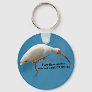 Ibis With an Itch Keychain