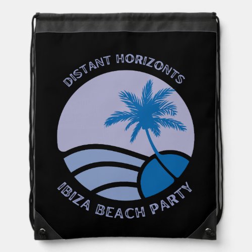 Ibiza beach party retro design Backpack