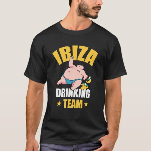 Ibiza Beer Drinking Team  Party Vacation T_Shirt