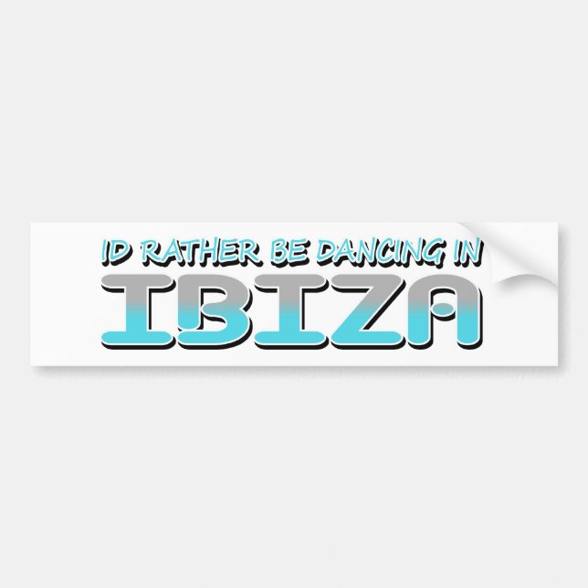 IBIZA BUMPER STICKER (Front)