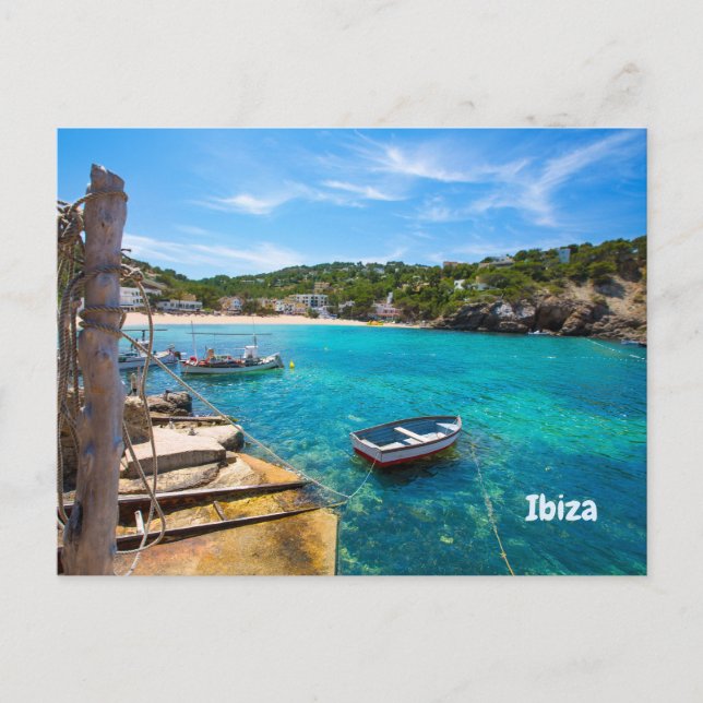 Ibiza Cala Vadella, Spain Beautiful Island, Ocean Postcard (Front)