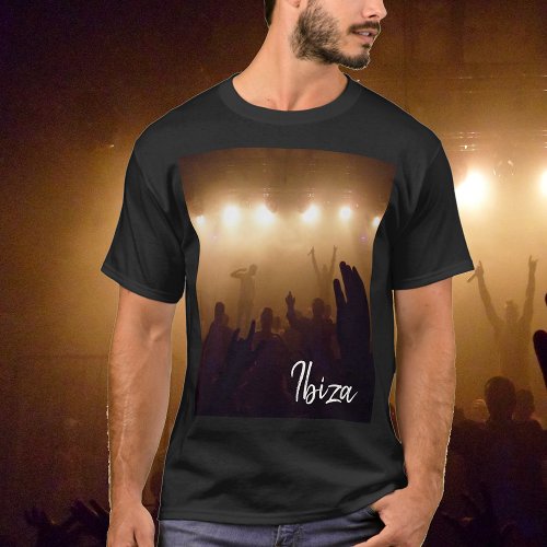 Ibiza Club Nightlife Photographic T_Shirt