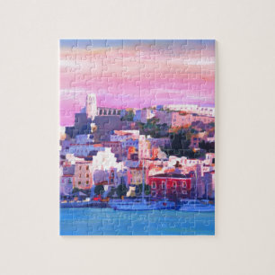 Ibiza Eivissa Old Town And Harbour Pearl Jigsaw Puzzle