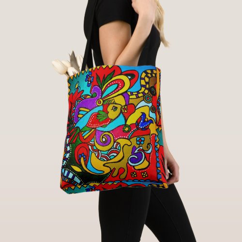 Ibiza Happy_Art  schoudertas Tote Bag