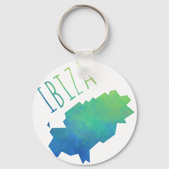 Ibiza Map Keychain (Front)