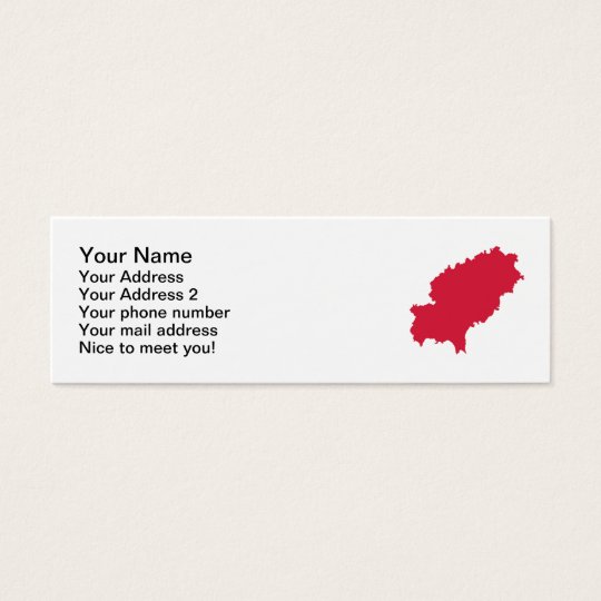Ibiza map mini business card
