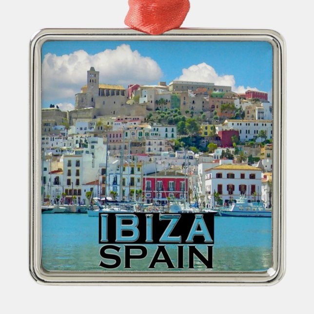 Ibiza Metal Ornament (Front)