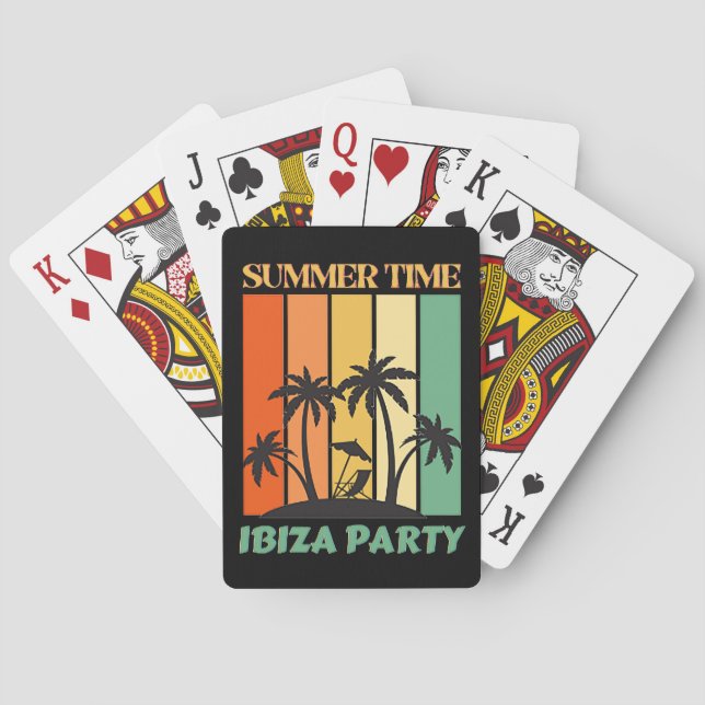 Ibiza Party Playing Cards (Back)