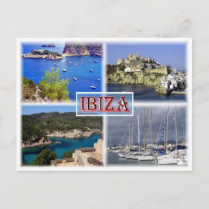 Ibiza ^ San Miquel - Old Town - Santa Eularia - Postcard