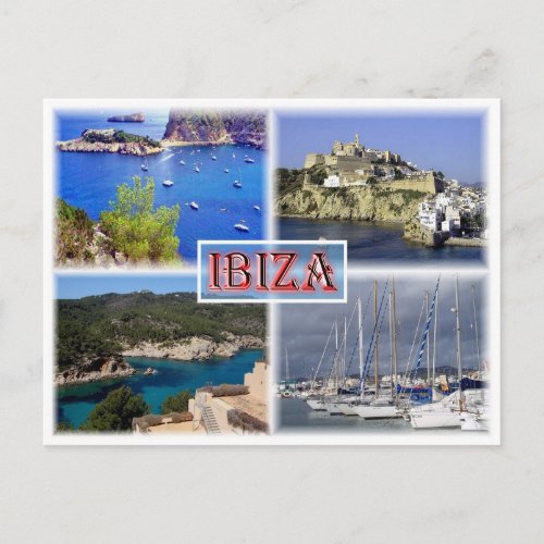 Ibiza  San Miquel _ Old Town _ Santa Eularia _ Postcard