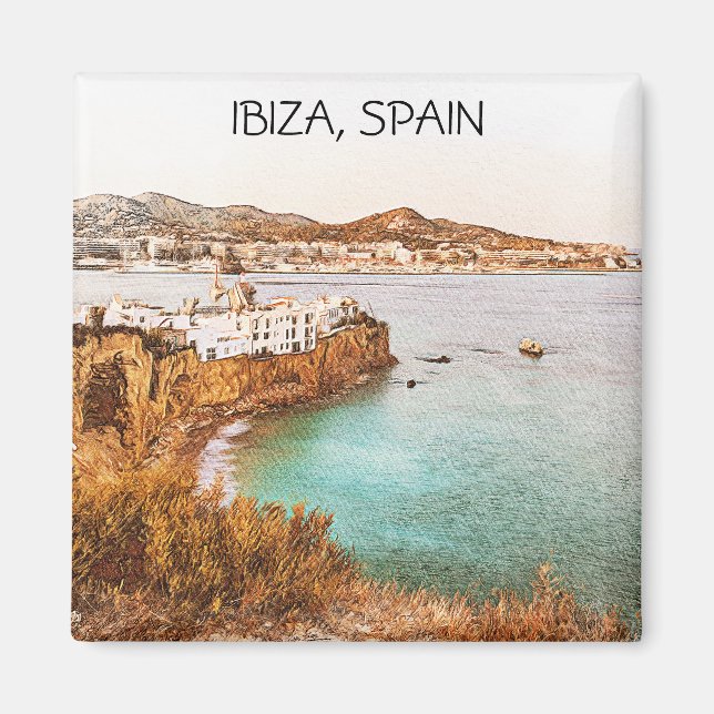 Ibiza Spain Baleares Island Scenery Magnet (Front)