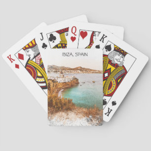 Ibiza Spain Baleares Island Scenery Poker Cards