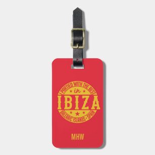IBIZA Spain custom luggage tag