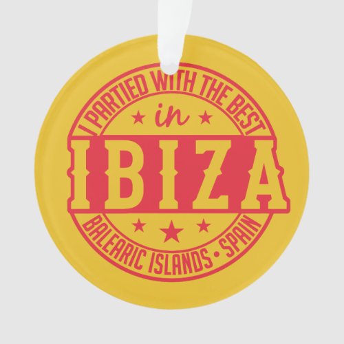 IBIZA Spain custom ornament