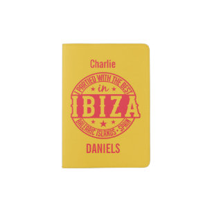 IBIZA Spain custom passport cover
