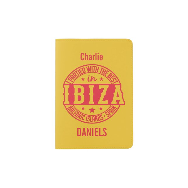IBIZA Spain custom passport cover (Front)